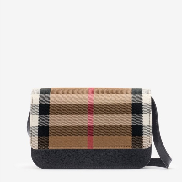 Authentic Burberry Check Crossbody Bag - Picture 1 of 1
